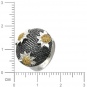 Кольцо Цветы с 57 бриллиантами, 256 сапфирами из белого золота 750 пробы