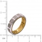 Кольцо с 64 бриллиантами из комбинированного золота 750 пробы