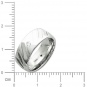 Кольцо с 4 бриллиантами из белого золота 