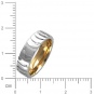 Кольцо с 12 бриллиантами из комбинированного золота 