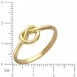 Кольцо Узелок из желтого золота