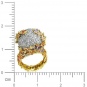 Кольцо Бабочки с бриллиантами, вставкой из эмали из комбинированного золота