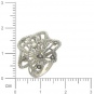 Кольцо Цветок с 133 бриллиантами из белого золота 750 пробы