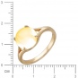 Кольцо с цитрином из красного золота