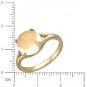 Кольцо с кварцем из желтого золота