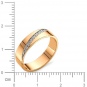 Кольцо с бриллиантами из красного золота 585 пробы