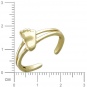 Кольцо Пяточка из желтого золота