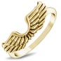 Кольцо Крылья из желтого золота