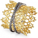 Кольцо с 39 бриллиантами из жёлтого золота (арт. 2040456)
