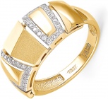 Кольцо с 38 бриллиантами из жёлтого золота (арт. 2040959)
