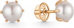 Серьги с 2 жемчугом из красного золота (арт. 2110666)
