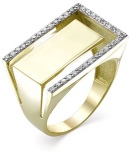 Кольцо с 36 бриллиантами из жёлтого золота (арт. 2160257)
