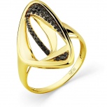 Кольцо с 33 бриллиантами из жёлтого золота