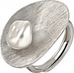 Кольцо с 1 жемчугом из серебра (арт. 2172583)