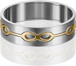 Кольцо из комбинированного золота (арт. 2214430)