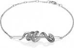 Браслет Змея из серебра (арт. 2219592)
