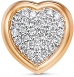 Подвеска Сердце с 31 бриллиантом из красного золота (арт. 2313536)