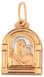 Подвеска-иконка из красного золота (арт. 2320008)