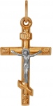 Крестик из красного золота (арт. 2320019)