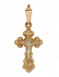 Крестик из красного золота (арт. 2320340)