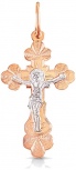 Крестик из красного золота (арт. 2320358)