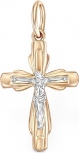 Крестик из красного золота (арт. 2383011)