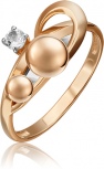 Кольцо с топазами из комбинированного золота