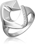 Кольцо с фианитами из серебра (арт. 2446295)