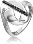Кольцо с фианитами из серебра (арт. 2446311)