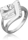 Кольцо с фианитами из серебра (арт. 2446320)