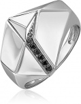 Кольцо с фианитами из серебра (арт. 2446329)