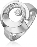 Кольцо с фианитами из серебра (арт. 2446330)
