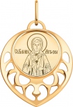 Подвеска-иконка "Святая Матрона" из красного золота (арт. 2471532)