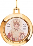 Подвеска-иконка "Николай Чудотворец" из красного золота (арт. 2471551)