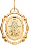 Подвеска-иконка "Святая Матрона" из красного золота (арт. 2471582)