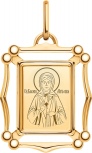 Подвеска-иконка "Святая Матрона" из красного золота (арт. 2471584)
