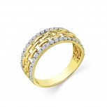 Кольцо с 38 бриллиантами из жёлтого золота (арт. 2503706)