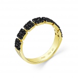 Кольцо с 28 бриллиантами из жёлтого золота (арт. 2504913)