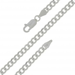 Цепочка плетения "Панцирное" из серебра (арт. 2550236)