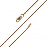 Цепочка плетения "Шнурок" из серебра с позолотой (арт. 2550467)