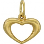 Подвеска Сердце из желтого золота (арт. 322460)