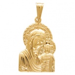 Подвеска-иконка "Казанская Богородица" из красного золота (арт. 341278)