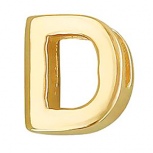 Подвеска Буква "D" из желтого золота (арт. 341447)