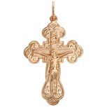 Крестик из красного золота (арт. 342635)