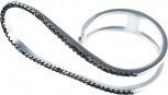 Кольцо с фианитами из серебра (арт. 735715)