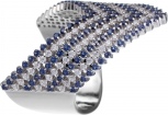 Кольцо с фианитами из серебра (арт. 737207)