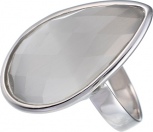 Кольцо с ювелирным стеклом из серебра (арт. 740910)