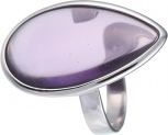 Кольцо с ювелирным стеклом из серебра