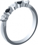 Кольцо с фианитами из серебра (арт. 757742)