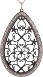 Колье из серебра с позолотой (арт. 762021)